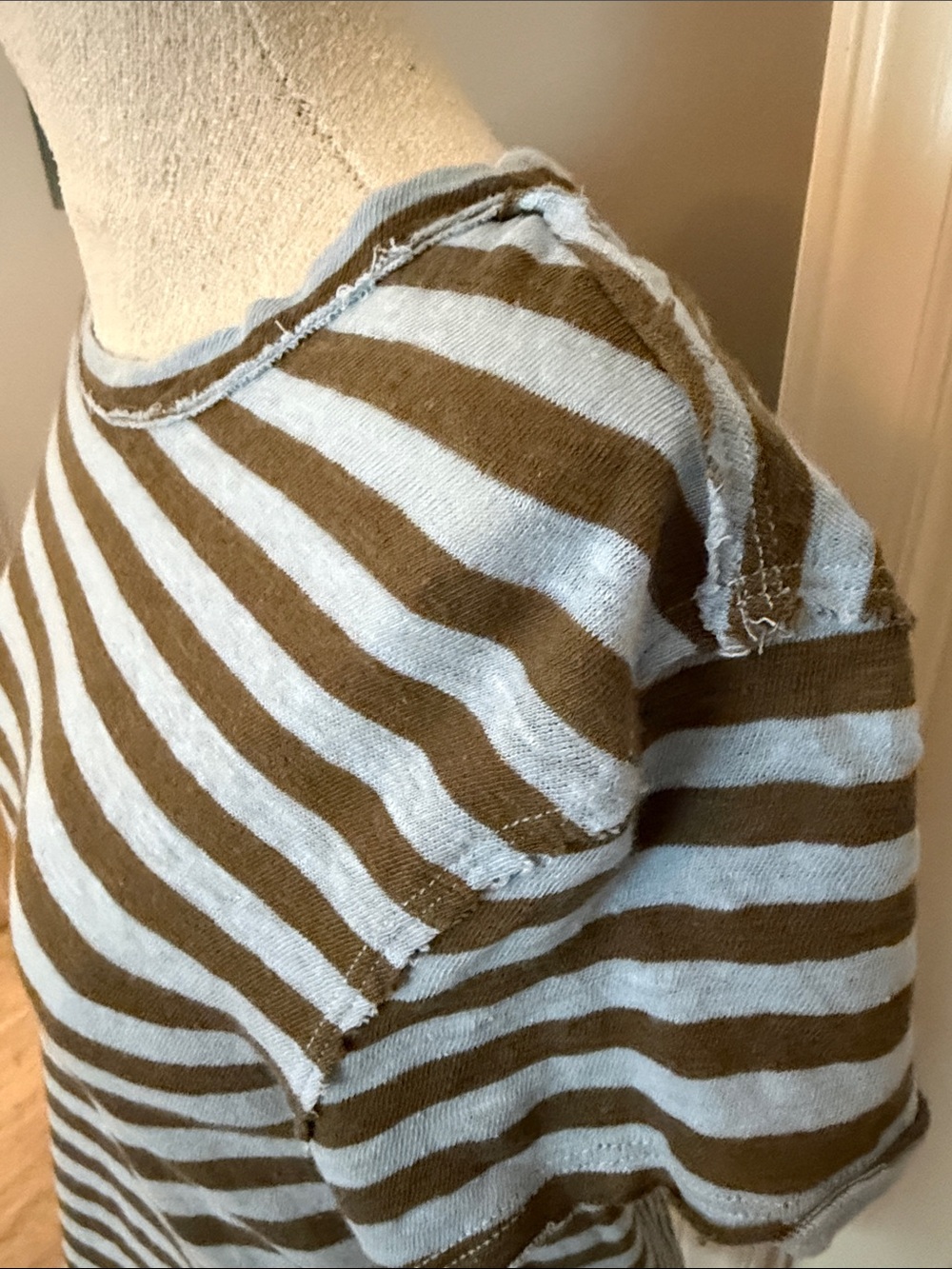 We The Free Nora Striped Linen Tee - Picture 3 of 5